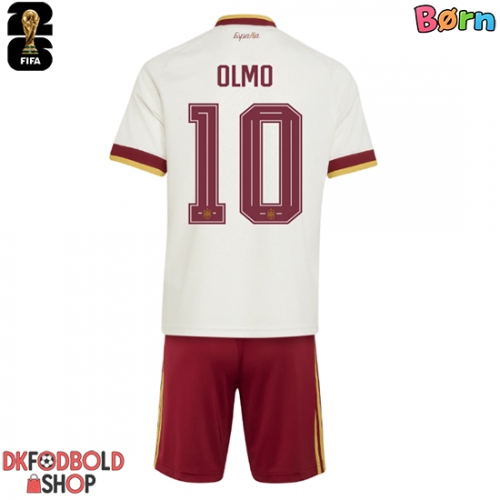 Spanien Dani Olmo #10 Udebanesæt Børn VM 2026 Kort ærmer (+ korte bukser)